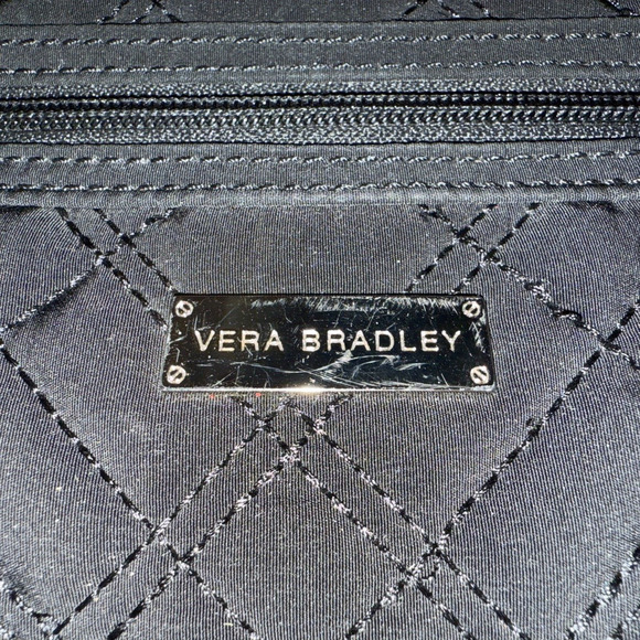 Vera Bradley Black Microfiber Clutch With Zebra Print - Picture 3 of 9